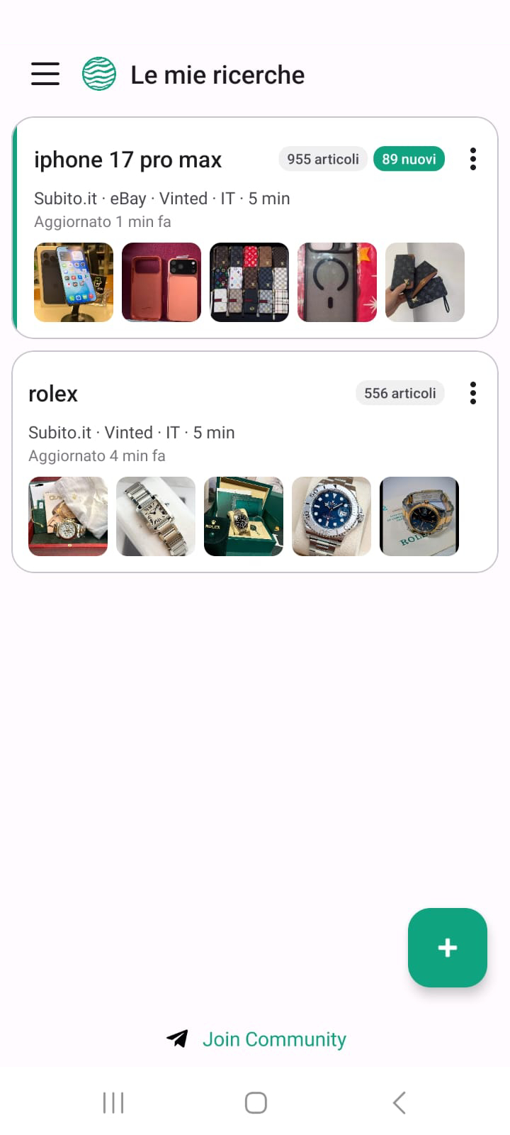 FlowMarket avvisi eBay
